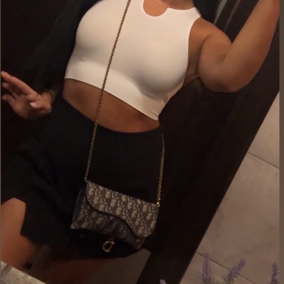 Dior Saddle Pouch with Chain - Picture 10 of 10